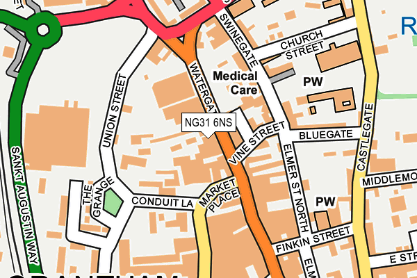 NG31 6NS map - OS OpenMap – Local (Ordnance Survey)