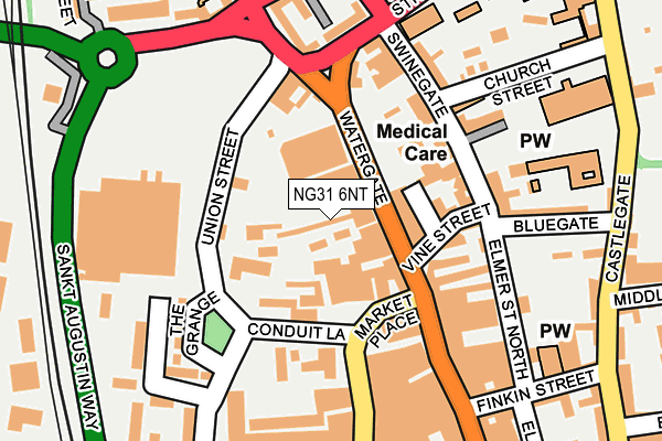 NG31 6NT map - OS OpenMap – Local (Ordnance Survey)