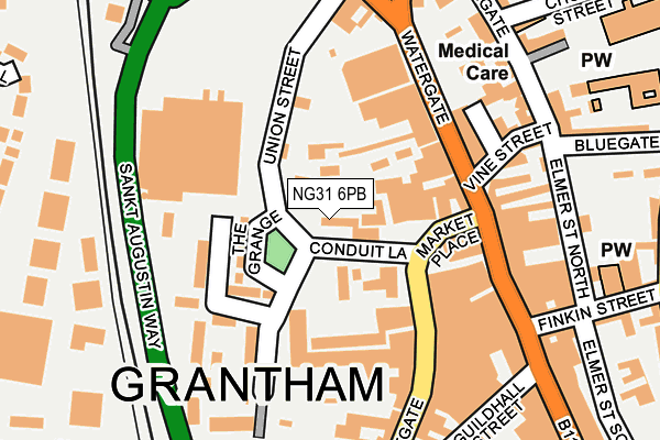 NG31 6PB map - OS OpenMap – Local (Ordnance Survey)