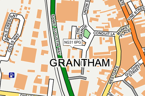 Street Map Of Grantham Ng31 6Pg Maps, Stats, And Open Data
