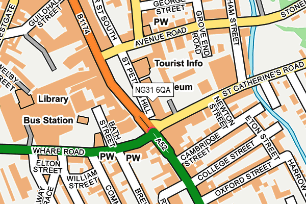 NG31 6QA map - OS OpenMap – Local (Ordnance Survey)
