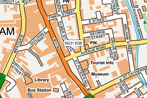 NG31 6QB map - OS OpenMap – Local (Ordnance Survey)