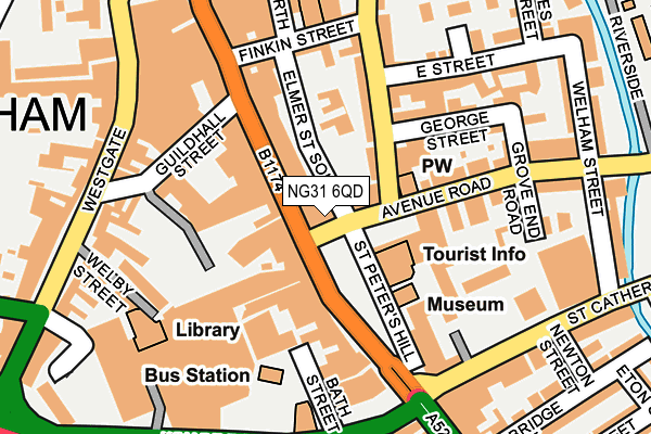 NG31 6QD map - OS OpenMap – Local (Ordnance Survey)