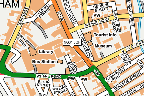 NG31 6QF map - OS OpenMap – Local (Ordnance Survey)