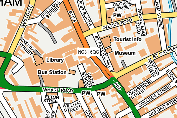 NG31 6QG map - OS OpenMap – Local (Ordnance Survey)