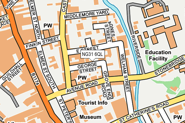 NG31 6QL map - OS OpenMap – Local (Ordnance Survey)