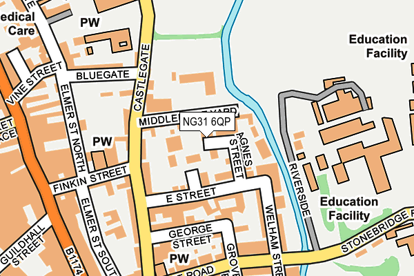 NG31 6QP map - OS OpenMap – Local (Ordnance Survey)