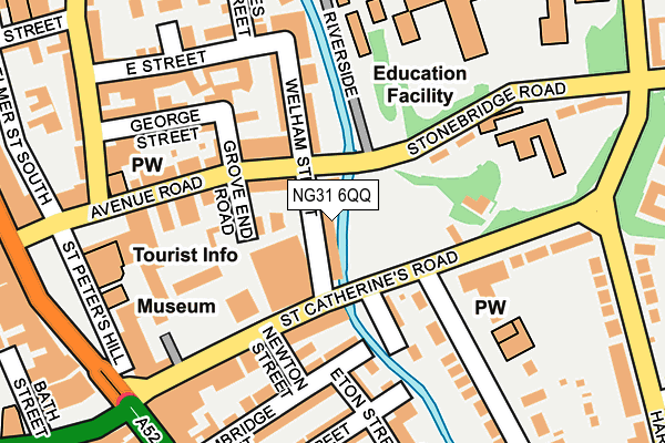 NG31 6QQ map - OS OpenMap – Local (Ordnance Survey)