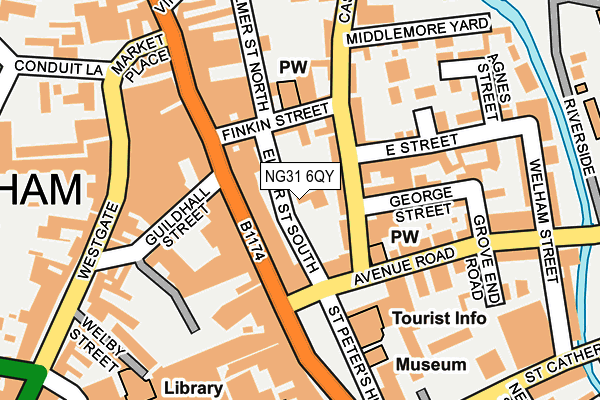 NG31 6QY map - OS OpenMap – Local (Ordnance Survey)