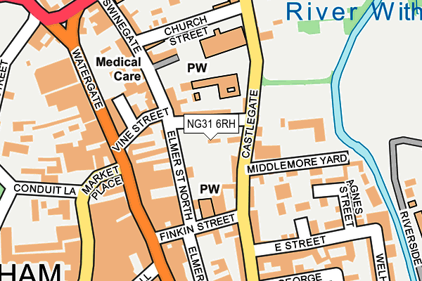 NG31 6RH map - OS OpenMap – Local (Ordnance Survey)