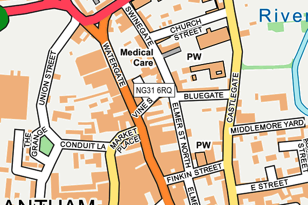 NG31 6RQ map - OS OpenMap – Local (Ordnance Survey)