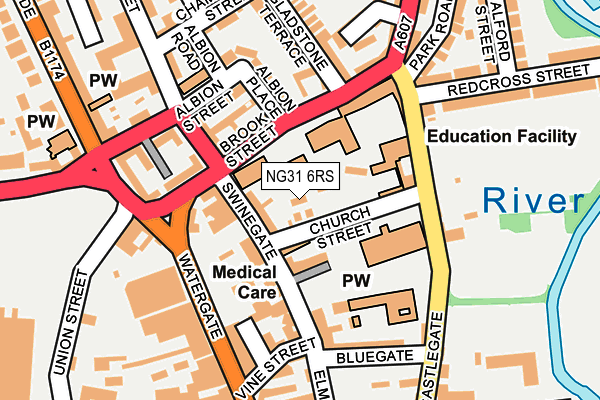 NG31 6RS map - OS OpenMap – Local (Ordnance Survey)