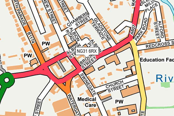 NG31 6RX map - OS OpenMap – Local (Ordnance Survey)