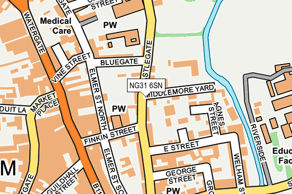 NG31 6SN map - OS OpenMap – Local (Ordnance Survey)