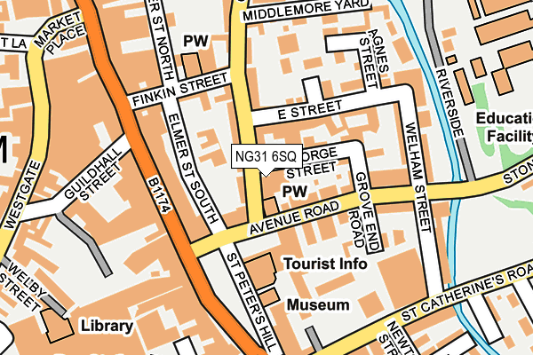 NG31 6SQ map - OS OpenMap – Local (Ordnance Survey)