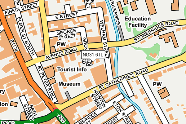 NG31 6TL map - OS OpenMap – Local (Ordnance Survey)