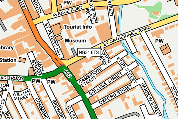 NG31 6TS map - OS OpenMap – Local (Ordnance Survey)