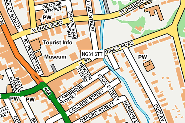 NG31 6TT map - OS OpenMap – Local (Ordnance Survey)