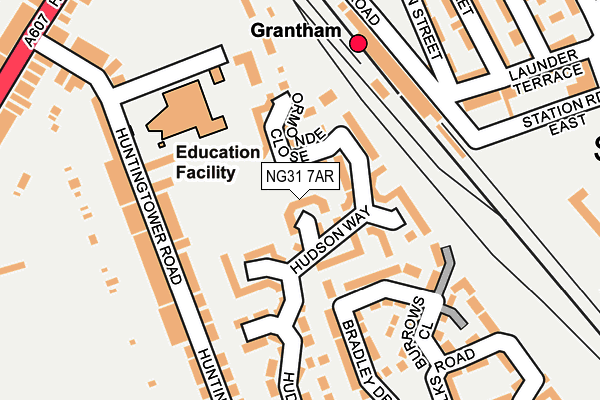 NG31 7AR map - OS OpenMap – Local (Ordnance Survey)