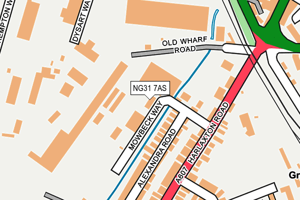 NG31 7AS map - OS OpenMap – Local (Ordnance Survey)