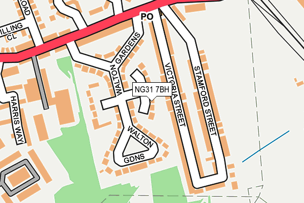 NG31 7BH map - OS OpenMap – Local (Ordnance Survey)