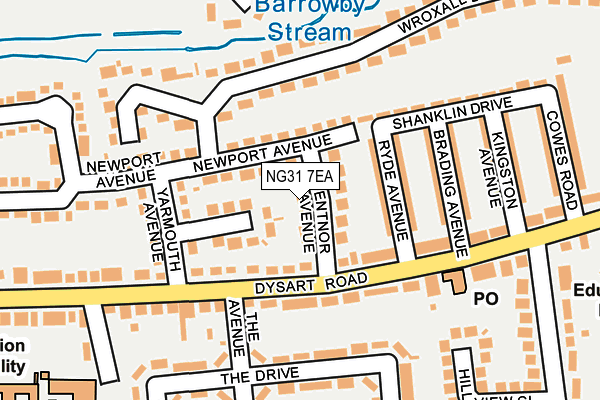 NG31 7EA map - OS OpenMap – Local (Ordnance Survey)