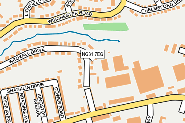 NG31 7EG map - OS OpenMap – Local (Ordnance Survey)