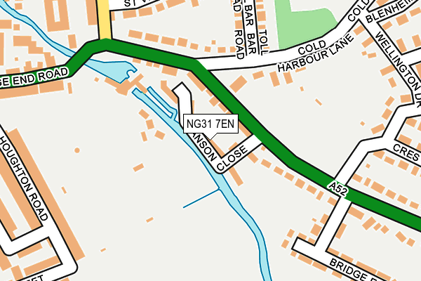 NG31 7EN map - OS OpenMap – Local (Ordnance Survey)