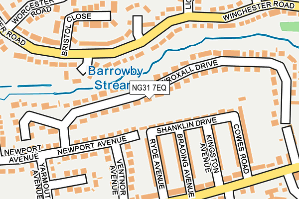 NG31 7EQ map - OS OpenMap – Local (Ordnance Survey)