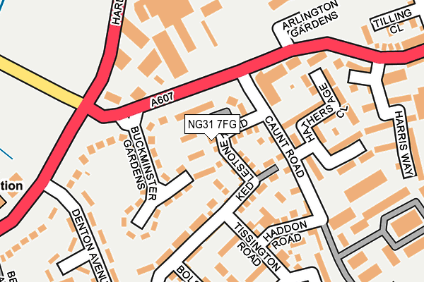 NG31 7FG map - OS OpenMap – Local (Ordnance Survey)