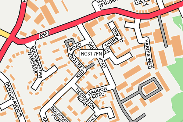 NG31 7FN map - OS OpenMap – Local (Ordnance Survey)