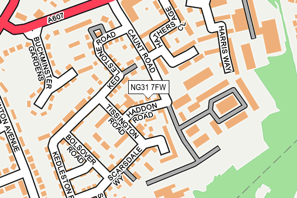 NG31 7FW map - OS OpenMap – Local (Ordnance Survey)