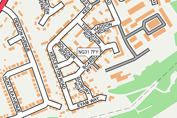 NG31 7FY map - OS OpenMap – Local (Ordnance Survey)