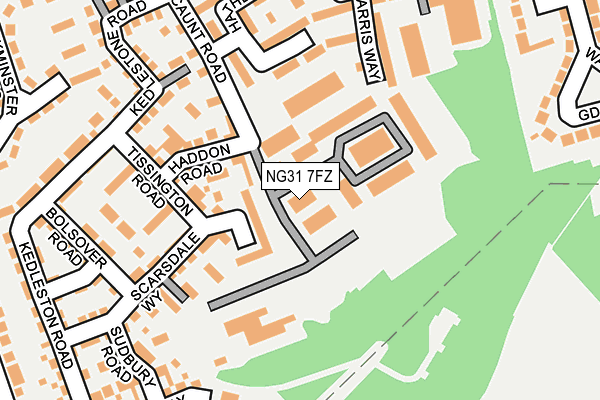 Map of HYGIENIC MAINTENANCE SERVICES LTD at local scale