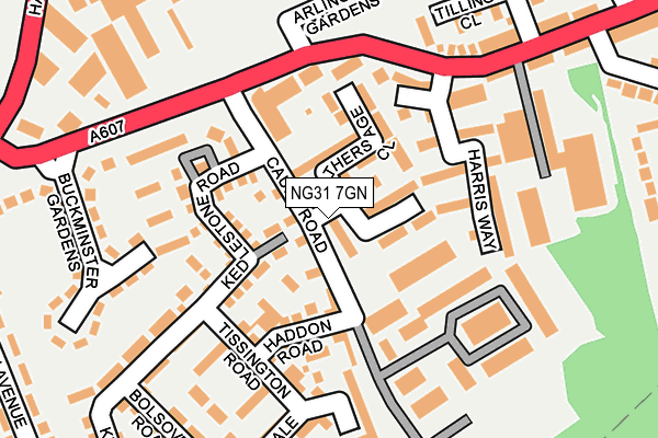 NG31 7GN map - OS OpenMap – Local (Ordnance Survey)