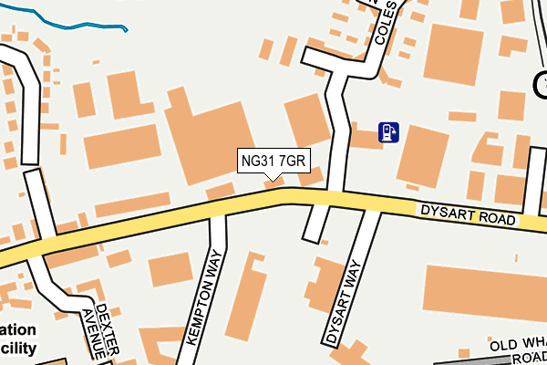 NG31 7GR map - OS OpenMap – Local (Ordnance Survey)