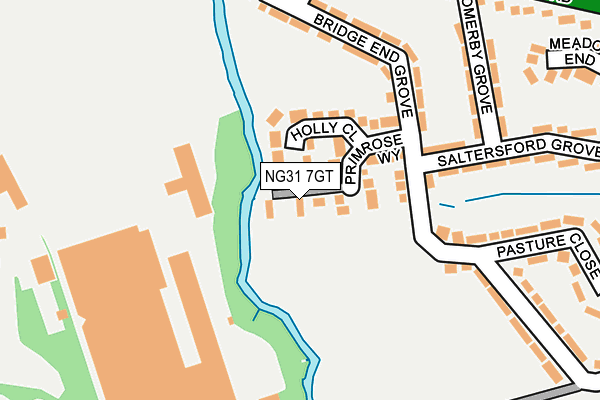 NG31 7GT map - OS OpenMap – Local (Ordnance Survey)