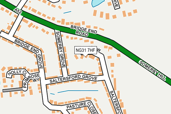 NG31 7HF map - OS OpenMap – Local (Ordnance Survey)