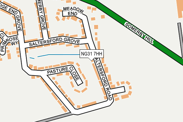 NG31 7HH map - OS OpenMap – Local (Ordnance Survey)