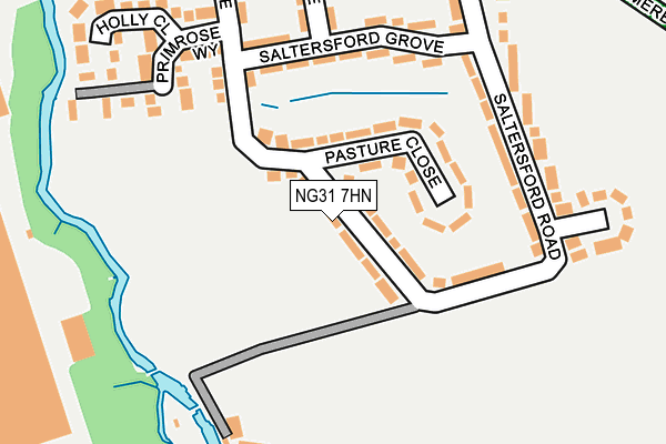 NG31 7HN map - OS OpenMap – Local (Ordnance Survey)