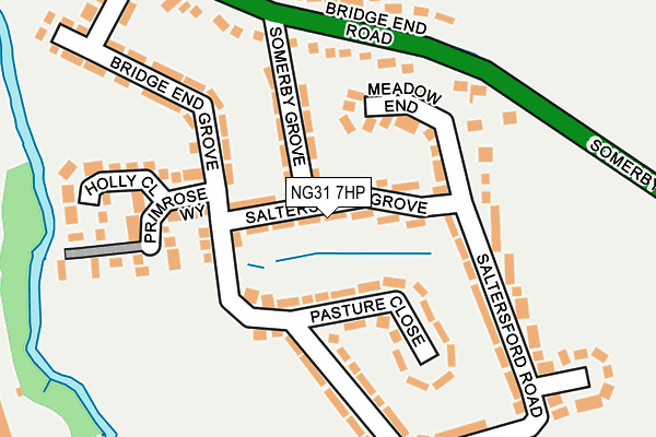 NG31 7HP map - OS OpenMap – Local (Ordnance Survey)