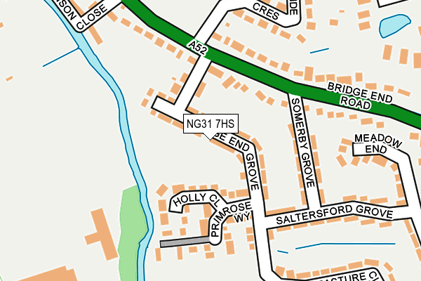 NG31 7HS map - OS OpenMap – Local (Ordnance Survey)