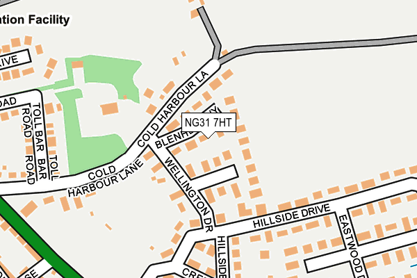 NG31 7HT map - OS OpenMap – Local (Ordnance Survey)
