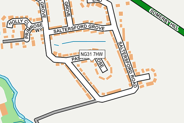 NG31 7HW map - OS OpenMap – Local (Ordnance Survey)