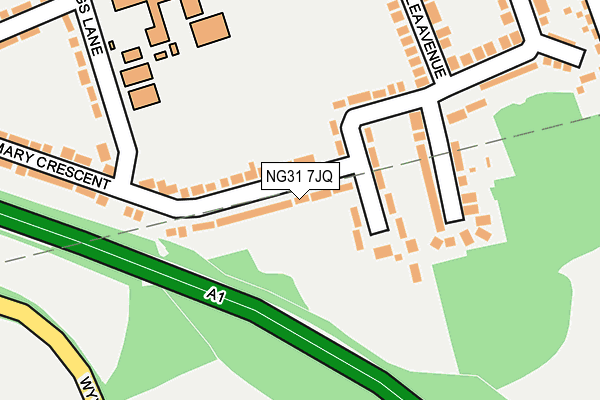 NG31 7JQ map - OS OpenMap – Local (Ordnance Survey)