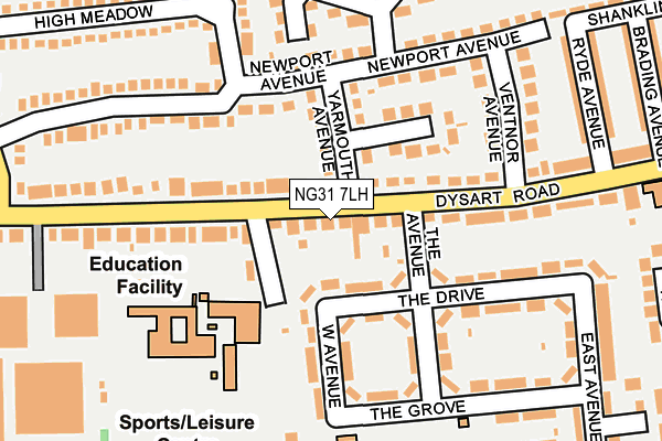 NG31 7LH map - OS OpenMap – Local (Ordnance Survey)