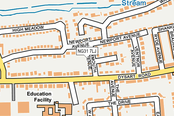 NG31 7LJ map - OS OpenMap – Local (Ordnance Survey)