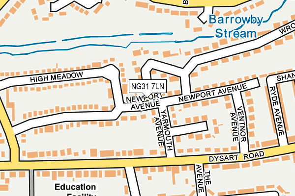 NG31 7LN map - OS OpenMap – Local (Ordnance Survey)