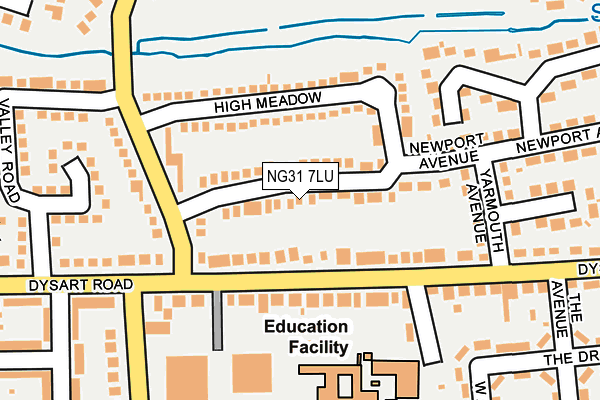 NG31 7LU map - OS OpenMap – Local (Ordnance Survey)