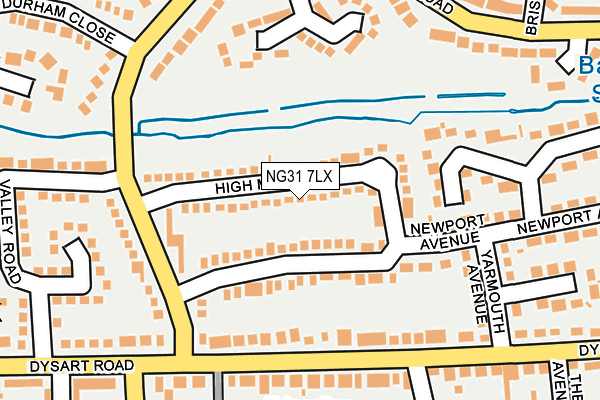 NG31 7LX map - OS OpenMap – Local (Ordnance Survey)